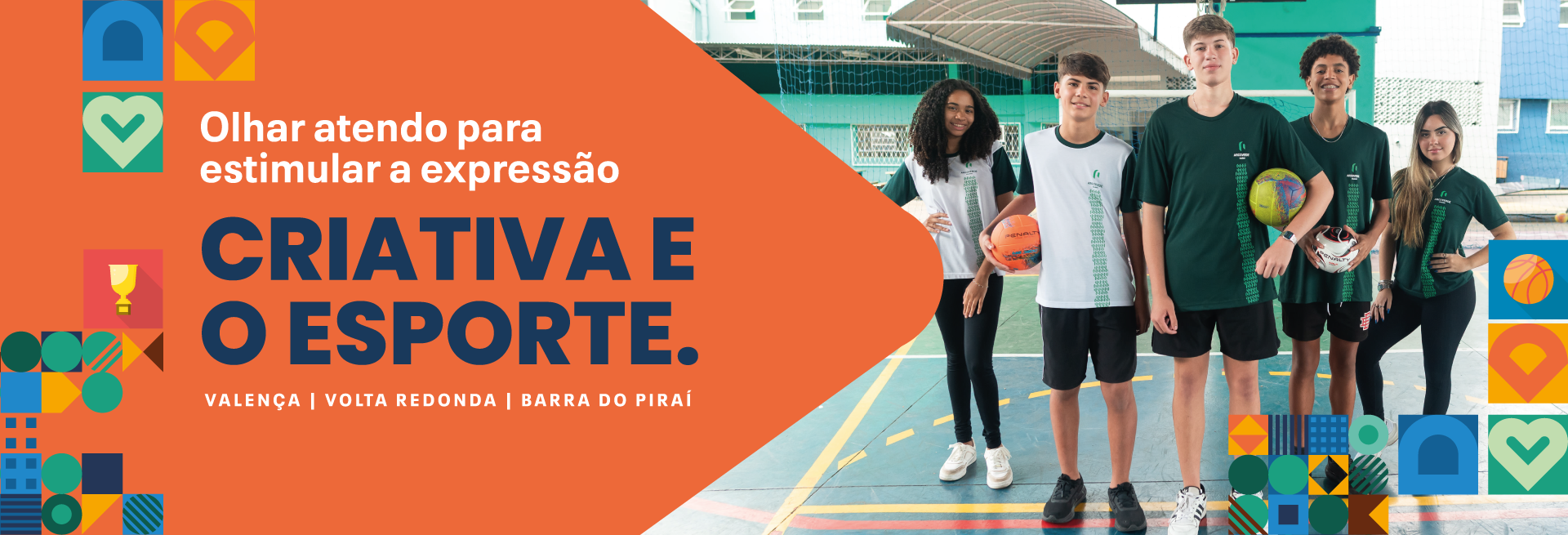 Olhar atendo para estimular a expressão, criatividade e o esporte