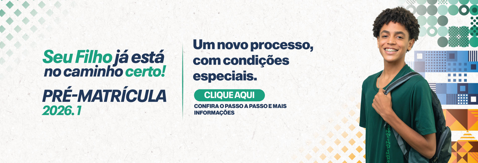 Seu filho já está no caminho certo!