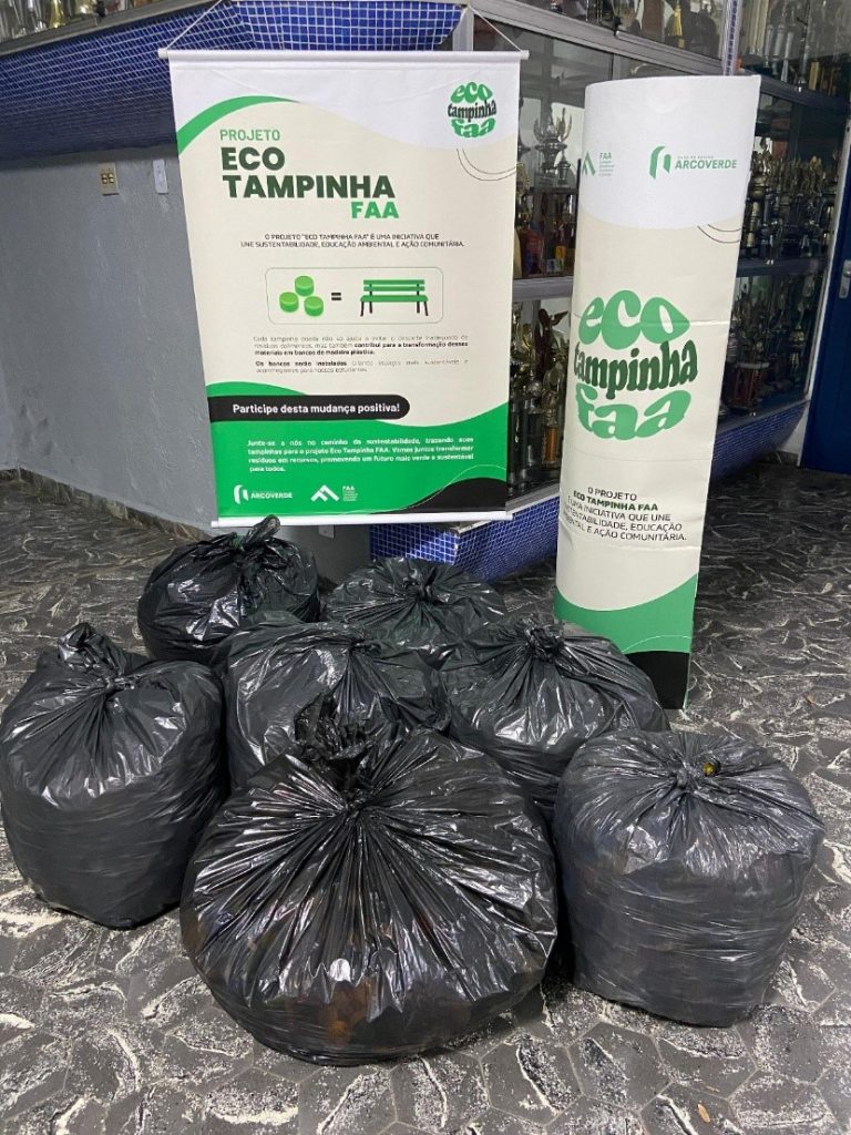 Eco Tampinha FAA recolhe 92 mil tampinhas de plástico em ações do Dia Mundial de Limpeza de Rios e Praias